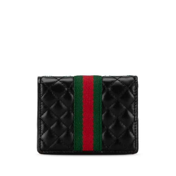 Pre-Loved Gucci Double G Web Trapuntata Compact Wallet - Picture 3 of 10